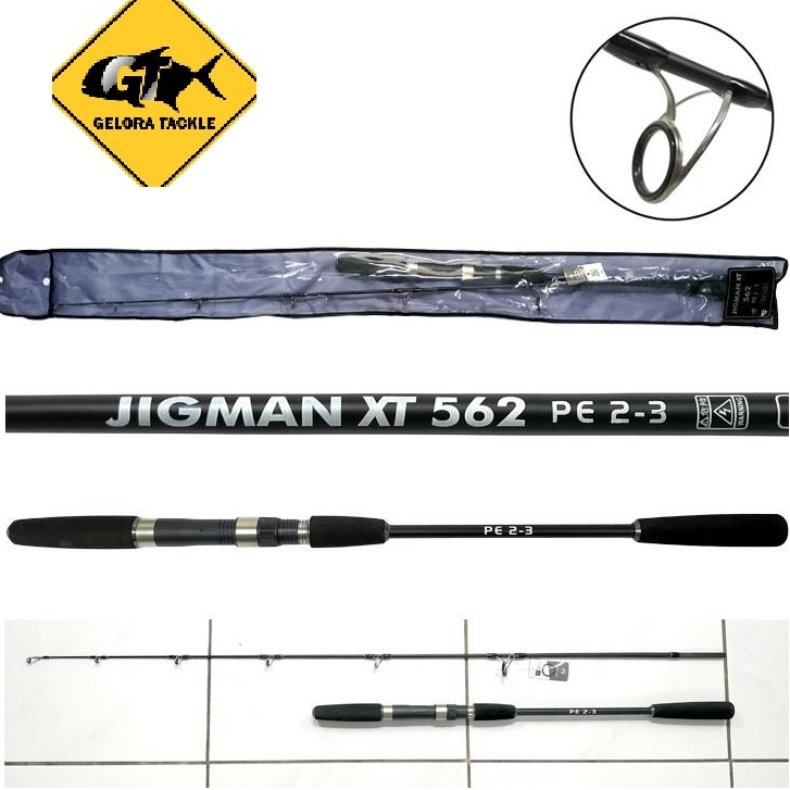 Joran Kenzi Jigman XT 165CM Ring Fuji PE2-3 3-4 4-5 Jigging Spinning