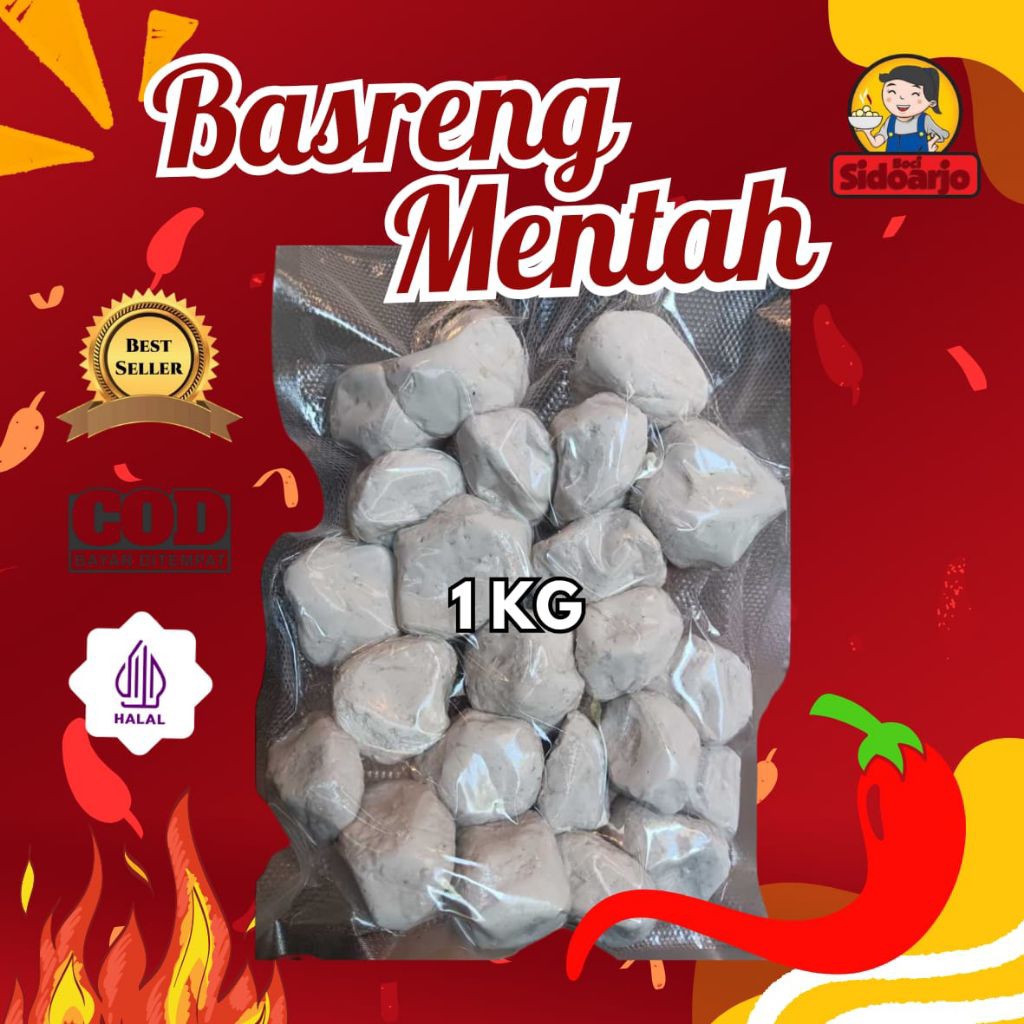 Basreng Mentah Kemasan 500 gram 1 Kg Tanpa Chili Oil– Baso Goreng Mentah Pedas | Bahan Masakan Pedas