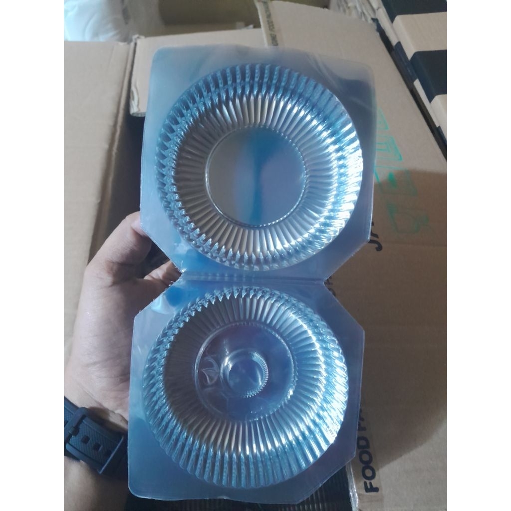 [50 Pcs] MIKA DONAT TRANSPARENT / TRAY DONAT DUNKIN ROUND