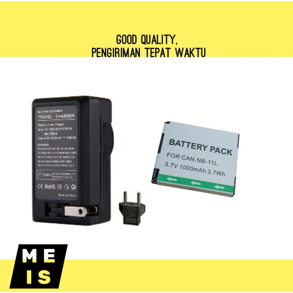 Baterai & Charger Canon A2300 IXUS 240  ELPH 320 HS - Powershot A2300 A2400 A2500 A2600 A3400 - batr