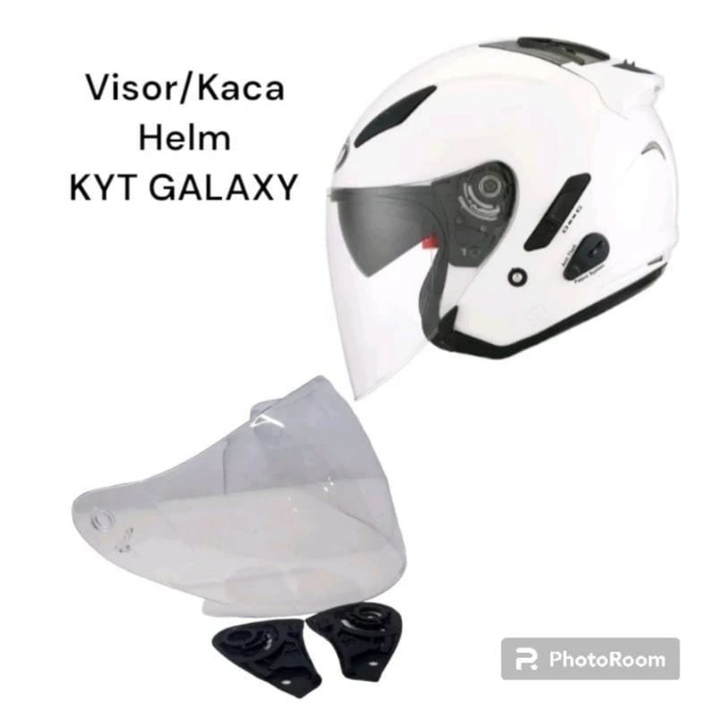 Kaca Visor Helm KYT Galaxy Flat R Kaca Helm KYT Galaxy Slide Doble Visor