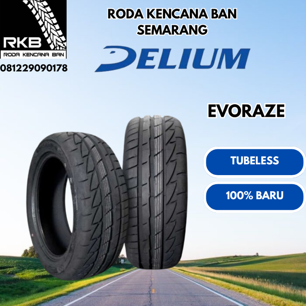 195 50 R16 - Delium EVORAZE Ukuran 195/50 R16 - Ban Mobil Semi Slick Drag Salom