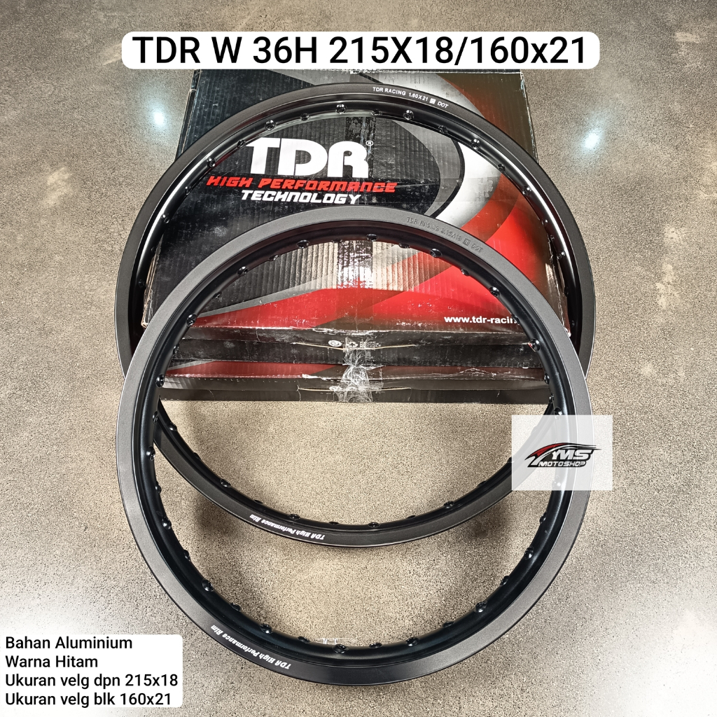 VELG TDR W 36H 215X18/160X21 HITAM