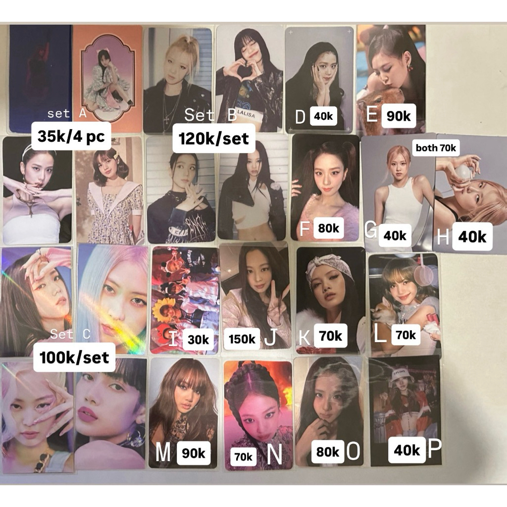 (BUY 5 GET 1) PHOTOCARD BLACKPINK LISA JENNIE ROSE JISOO OFFICIAL RUBY ROSIE AMORTAGE HYLT ALTEREGO 