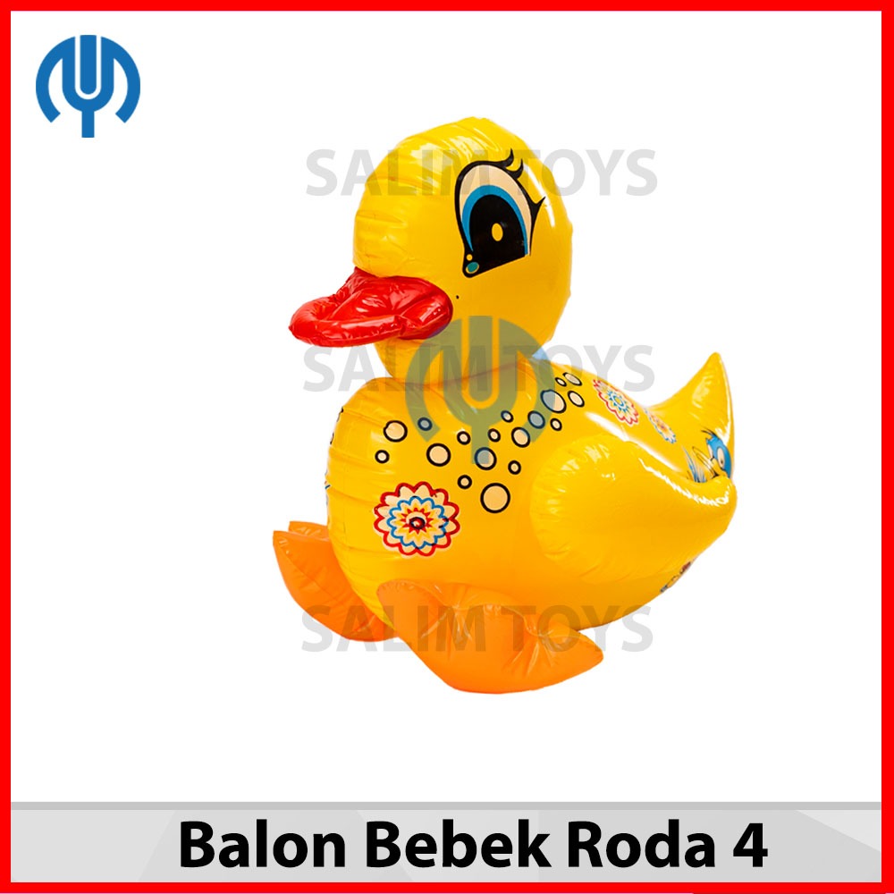 Betterbuys.Co Hadiah Mainan Baloon Balon Bebek Di Tarik Ada Roda Empat 4 Bisa Berjalan