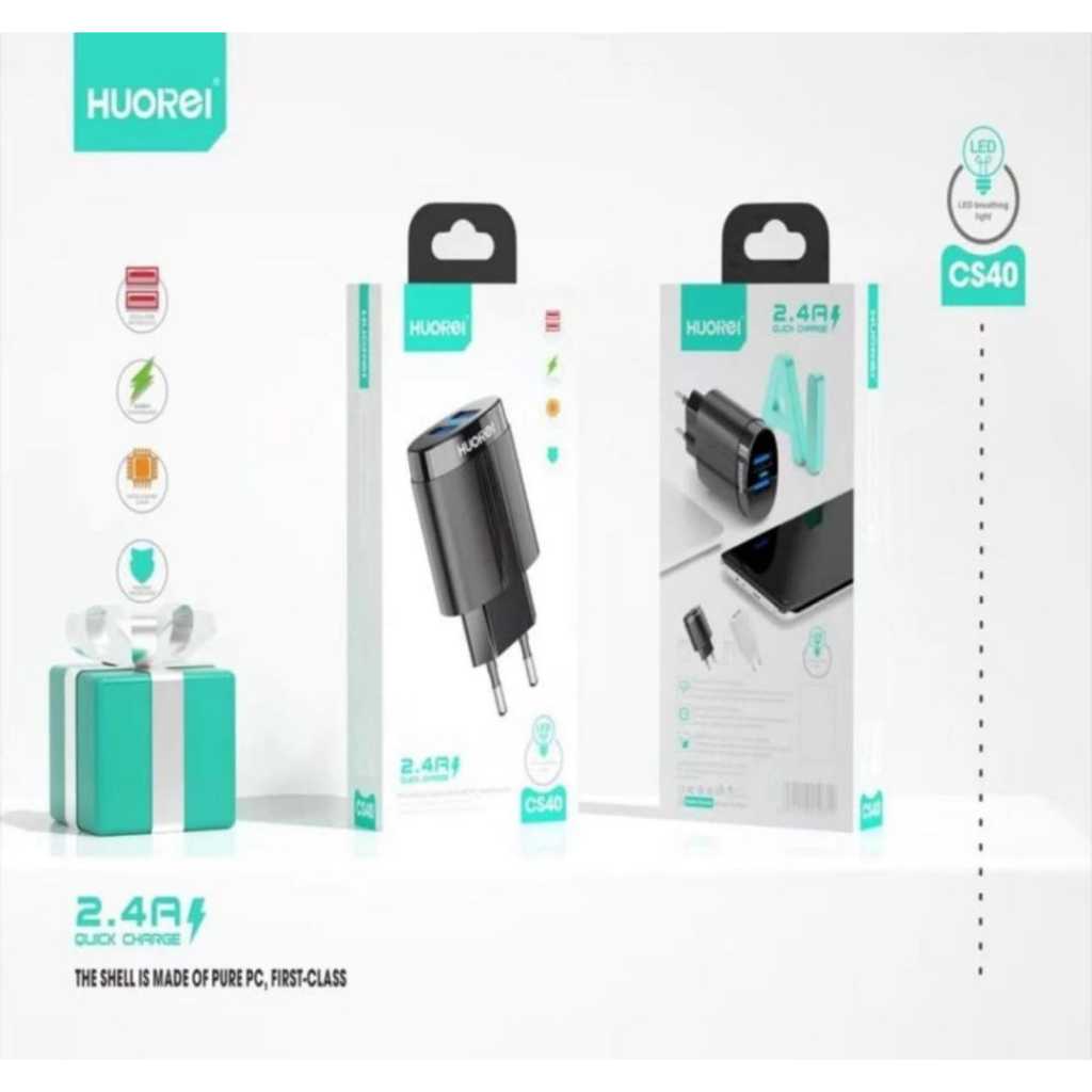 CHARGER HUOREI CS40 2.4A MICRO USB