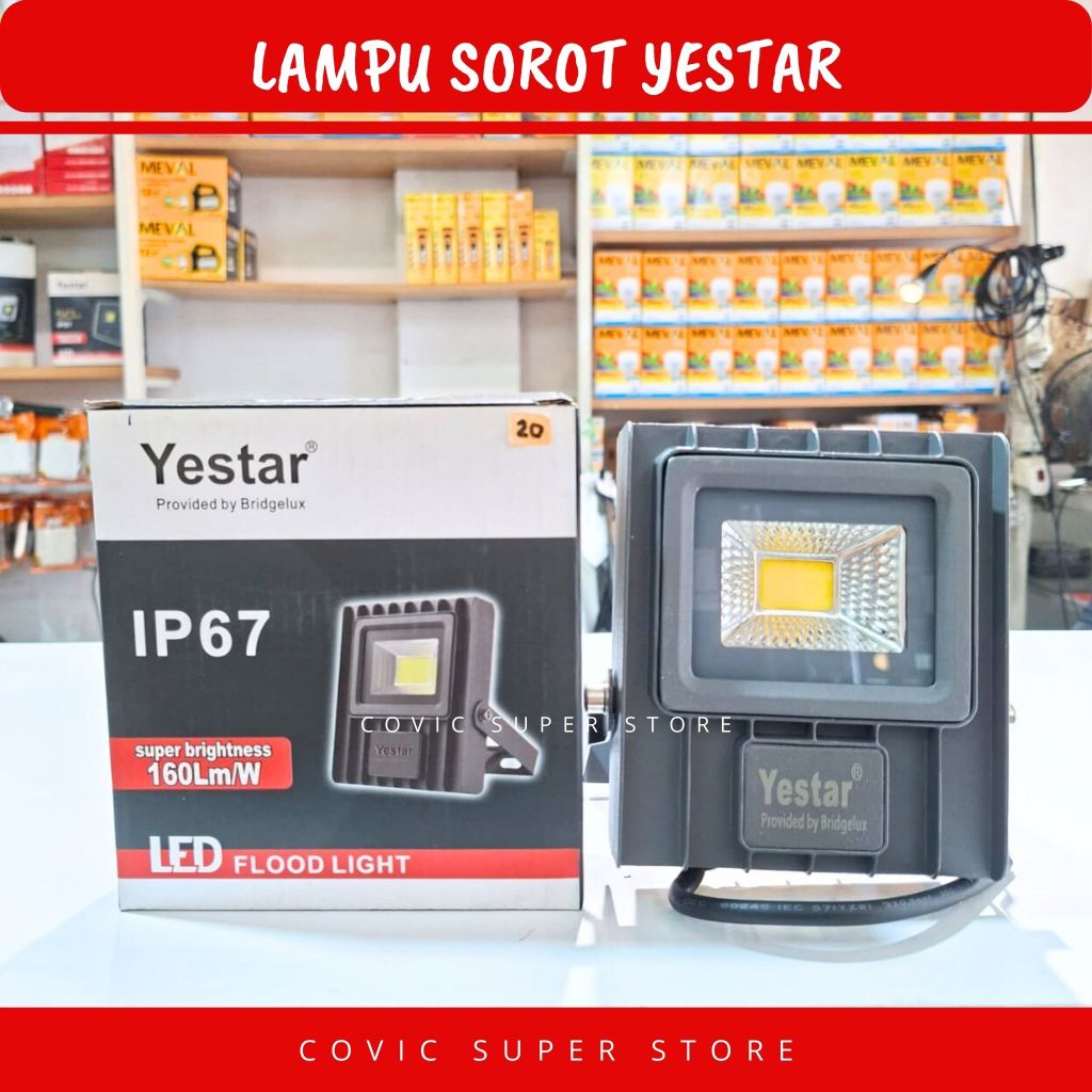 LAMPU SOROT YESTAR 20W PUTIH - KUNING