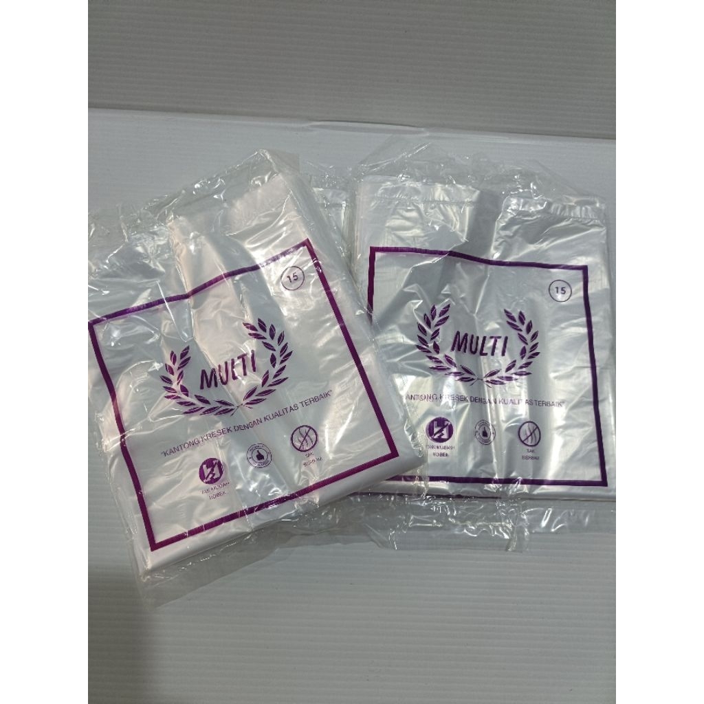 KANTONG PLASTIK BENING 15 | KANTONG KRESEK | KANTONG PLASTIK KUE | KANTONG KUE