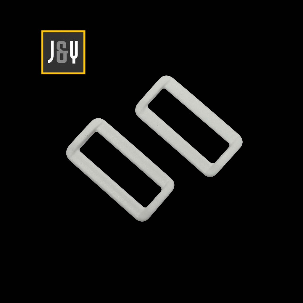 RING KOTAK TAS 3.8 CM BAHAN PLASTIK BUCKLE PP PUTIH