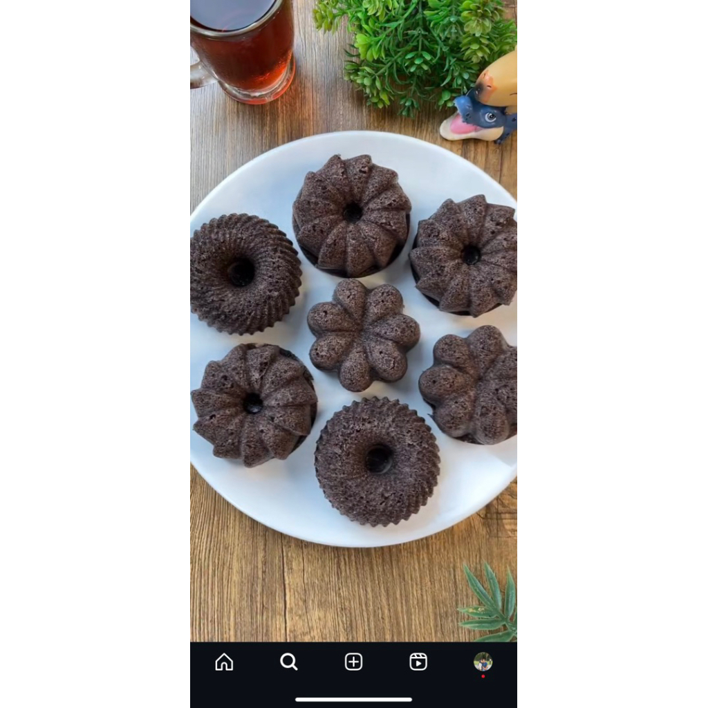 kue bolu ketan hitam mini