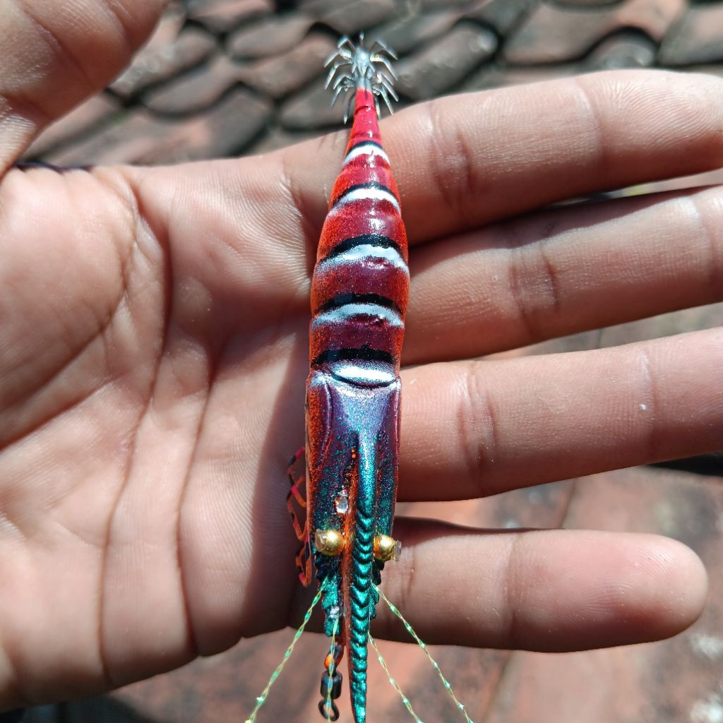 umpan cumi egi motif udang asli Banyuwangi