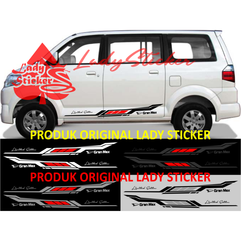 Cutting sticker mobil gran max sticker stiker mobil daihatsu gran max