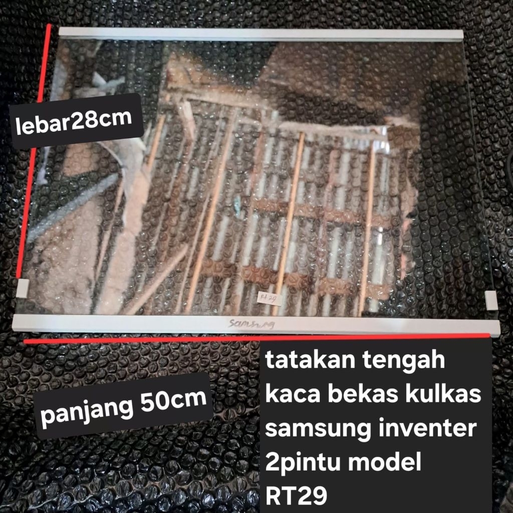 Rak bekas kulkas samsung inventer 2pintu tipe RT 29