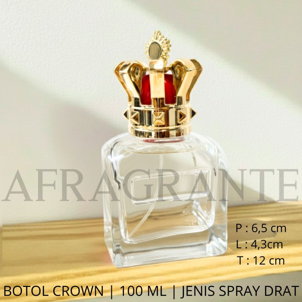botol parfum crown king 100 ml drat putar- botol parfum mewah exclusive- botol parfum big size- boto