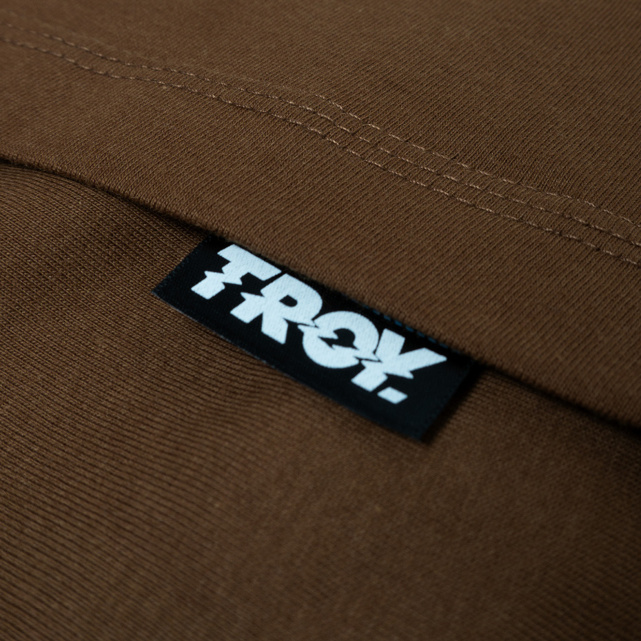 Troy Company Boxy Pocket Oversize Tshirt Toffee CactoOwl - Kaos Boxy Oversize Coklat Toffee BKD 3455
