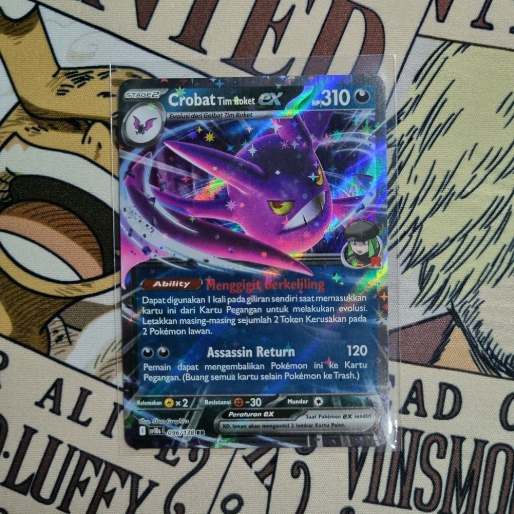 Crobat Tim Roket EX Pokemon Tcg Indonesia