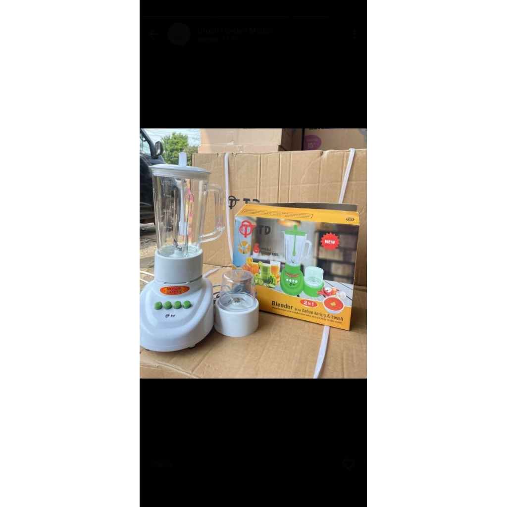 blender td tabung plastik