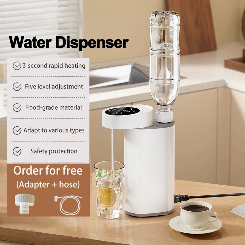 LIOLIO Dispenser Mini Air Panas Dingin Desktop Pemanas Instan Elektrik 3 Detik