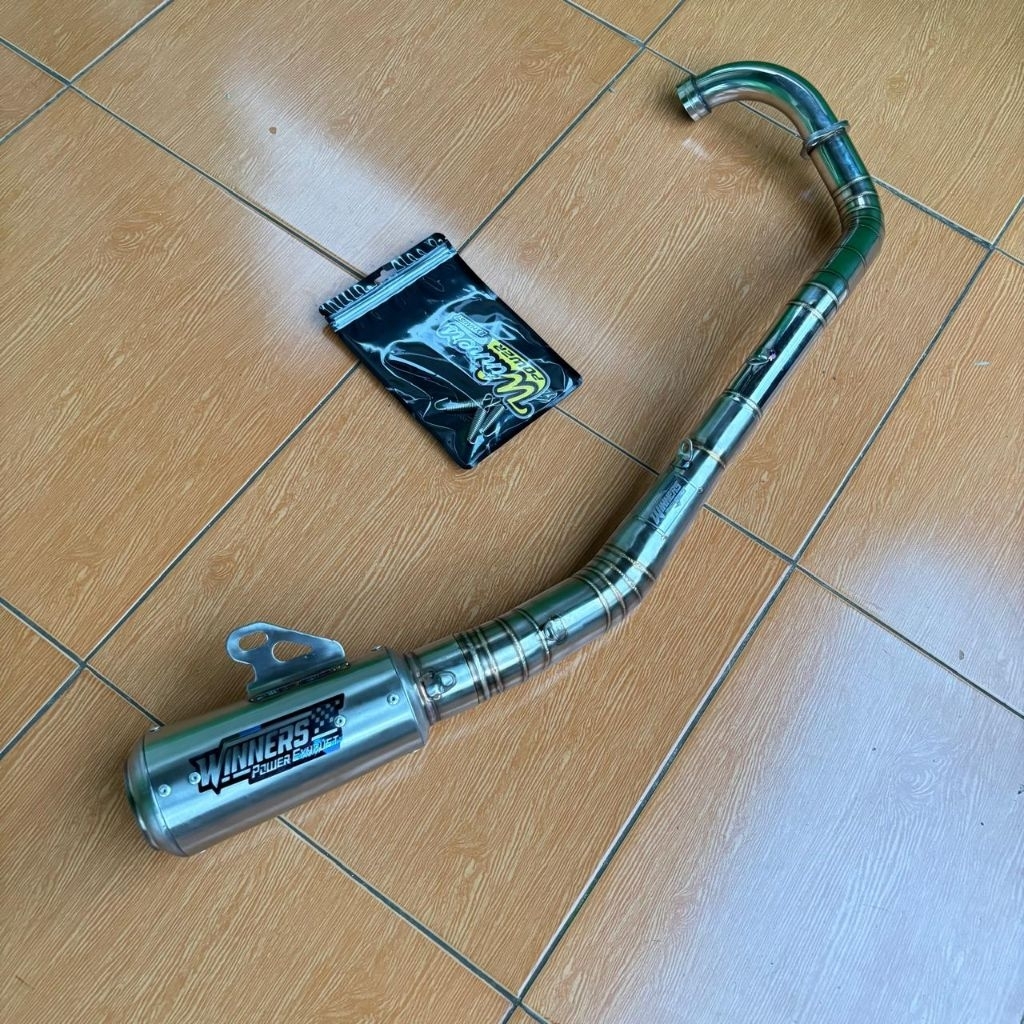 knalpot Mx king Jupiter MX 135 Njmx step standar