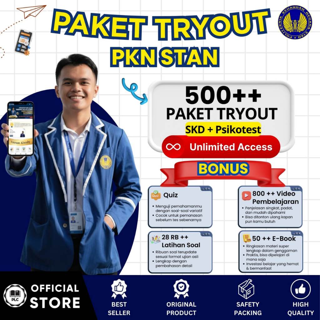 PLC - Tryout Online PKN STAN 2026 – Aplikasi CAT Online, Tryout & Akun Belajar Lengkap