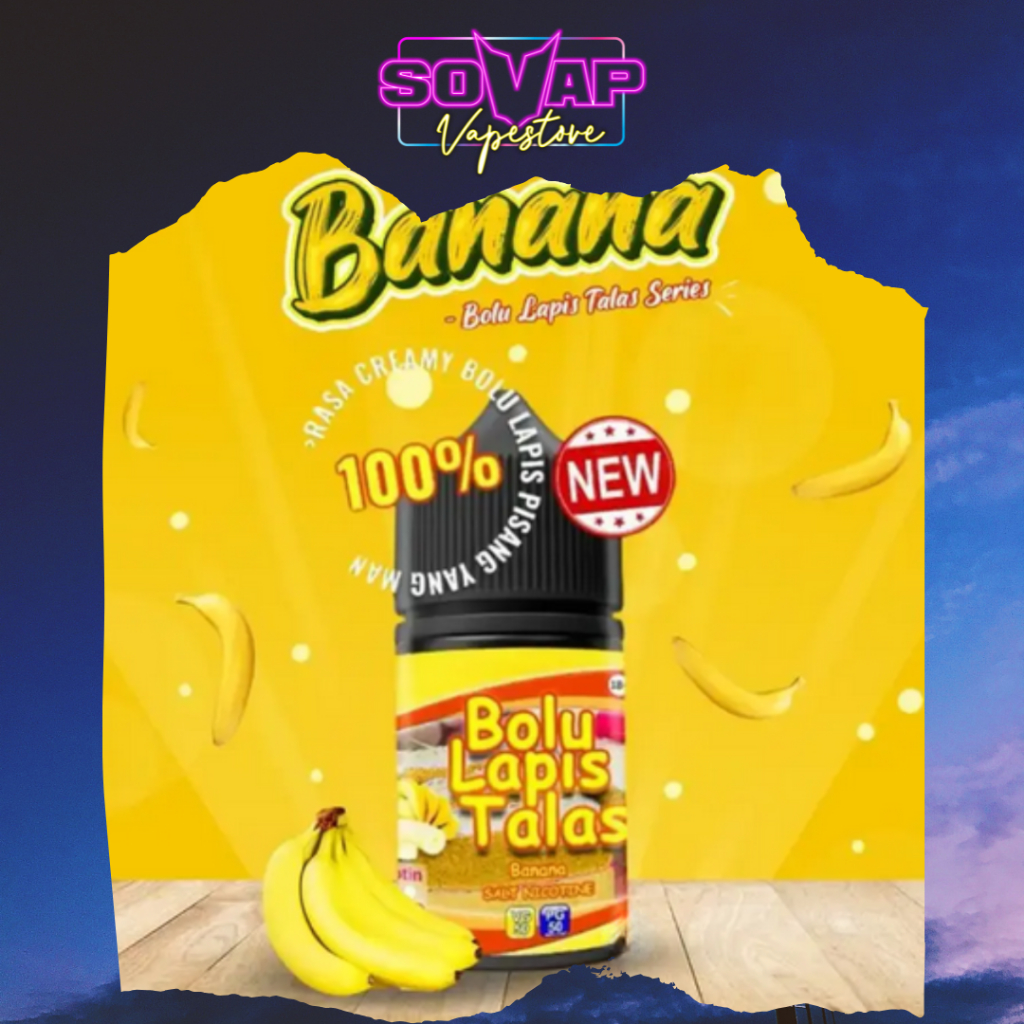 Bolu Lapis Talas Banana 15mg 30ml Salt Nic