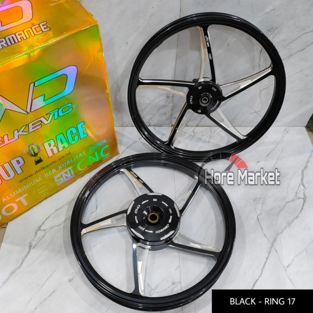 VELG DELKEVIC K5R RING 17 & 14 VARIO 125 / 150 / BEAT / SCOOPY / MIO SPORTY / SOUL J / SMILE / M3 XE