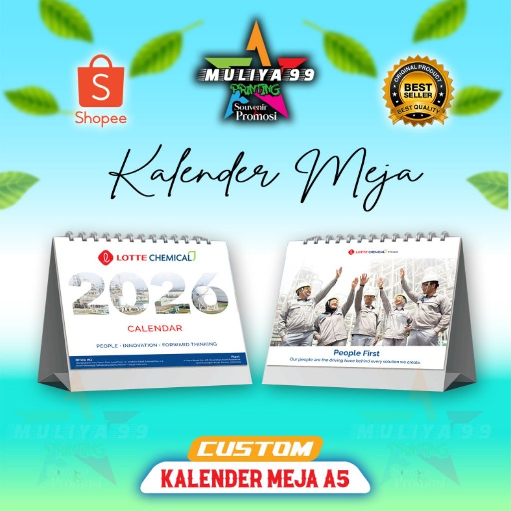 custom kalender meja A5/cetak kalender meja sepiral/kalender kantor/kalender meja souvenir