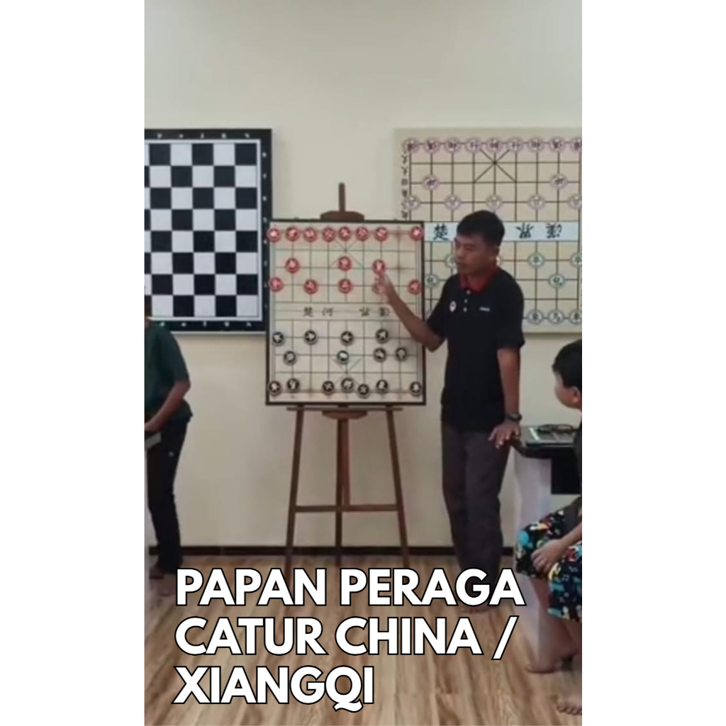PAPAN PERAGA CATUR CHINA/ XIANGQI/ PAPAN CATUR XIANGXI/ CATUR KAYU