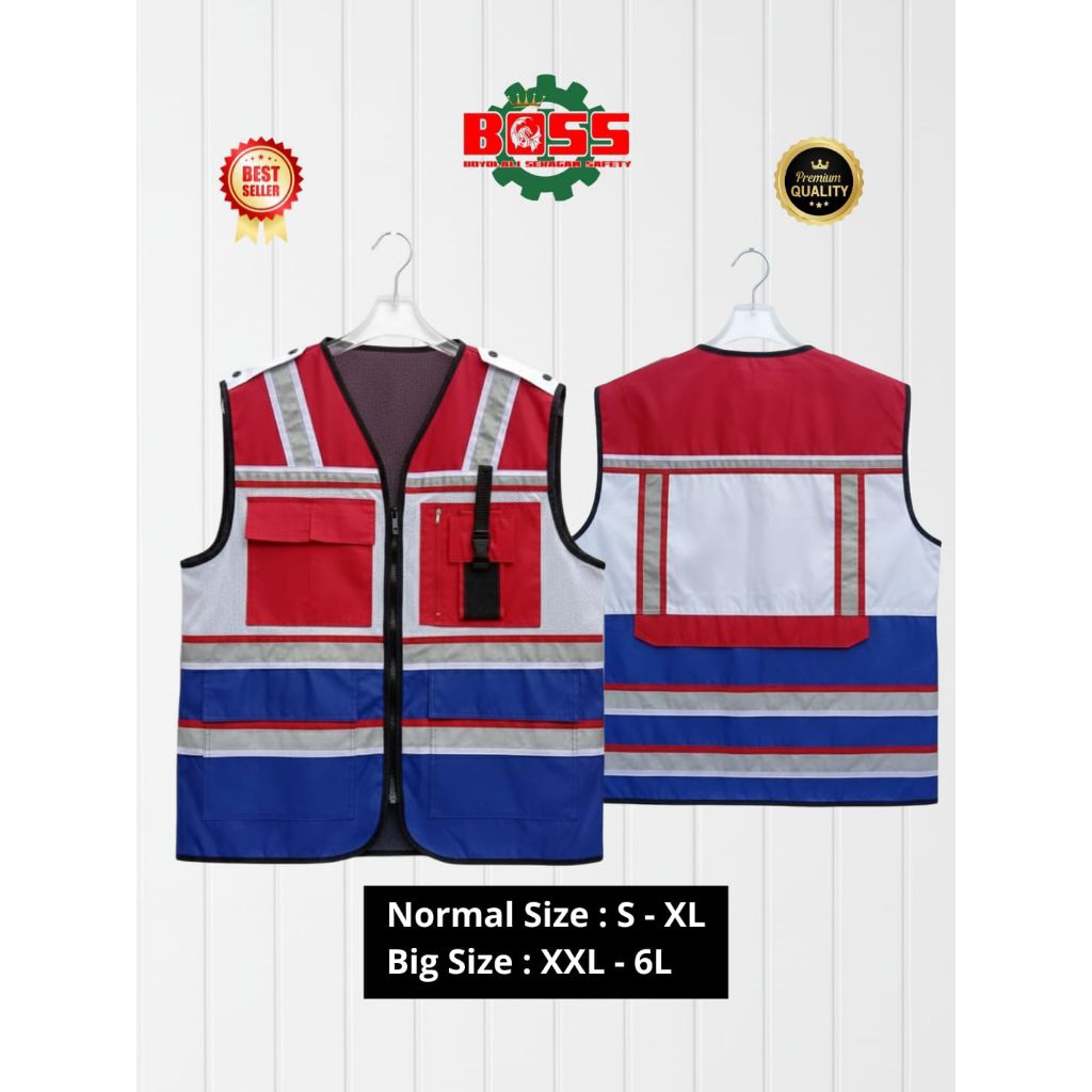 ROMPI SAFETY MERAH PUTIH | ROMPI 3M SCOTLITE | ROMPI TASLAN WATERPROOF | ROMPI KOMBINASI JALA | ROMP