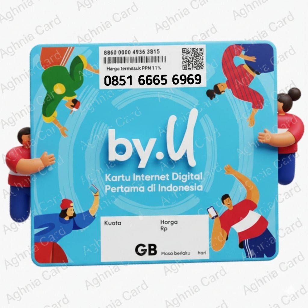 Kartu Perdana Nomor Cantik Byu Telkomsel Seri ABAB Ekor 6969