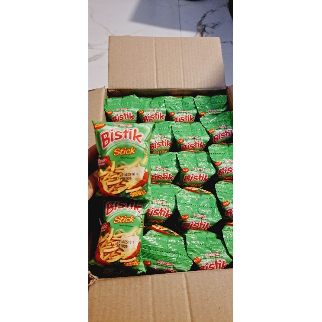 Bistik Stick rasa bawang 1karton 80pcs