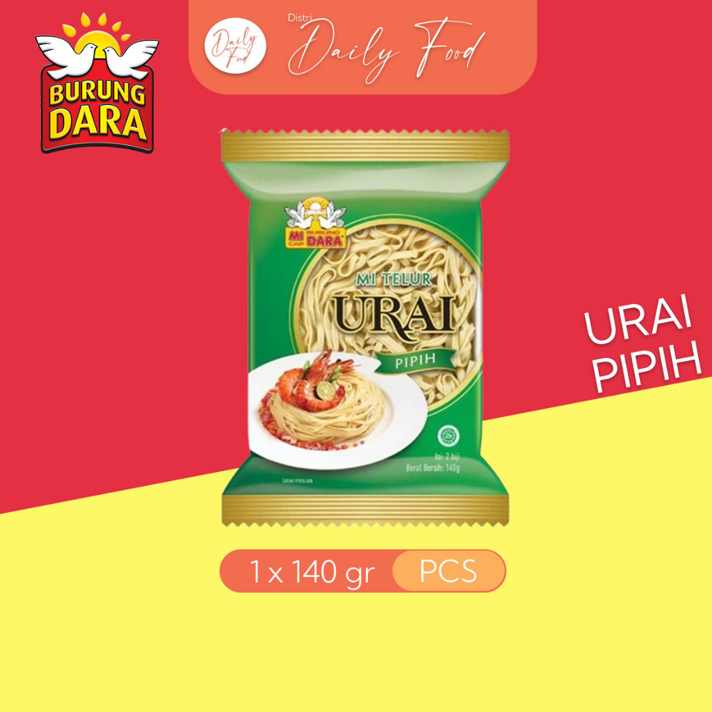 Mie Burung Dara Urai Pipih - 1 & 5 Pcs | Mie Burung Dara | Mie Kering Pipih
