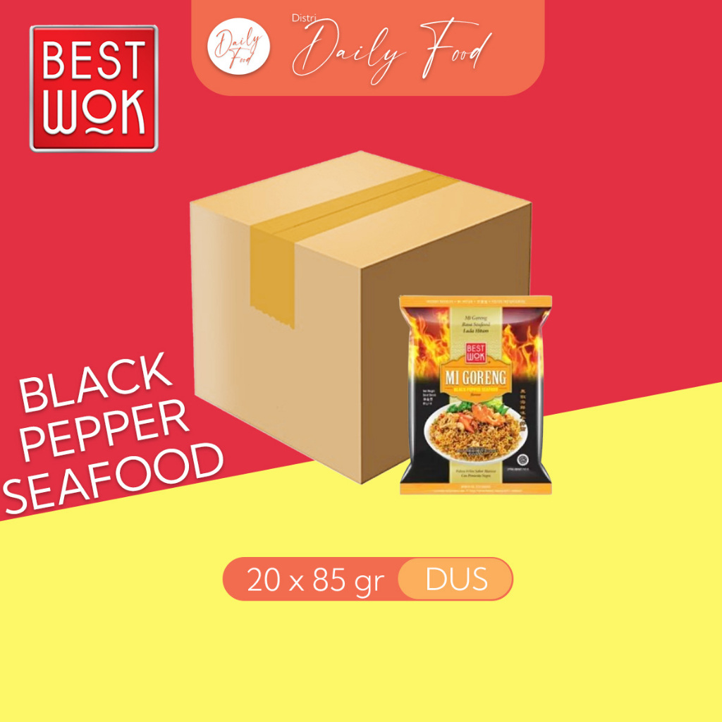 Mie Goreng Best Wok Blackpepper Seafood - 1 Dus | Best Wok | Mie Goreng