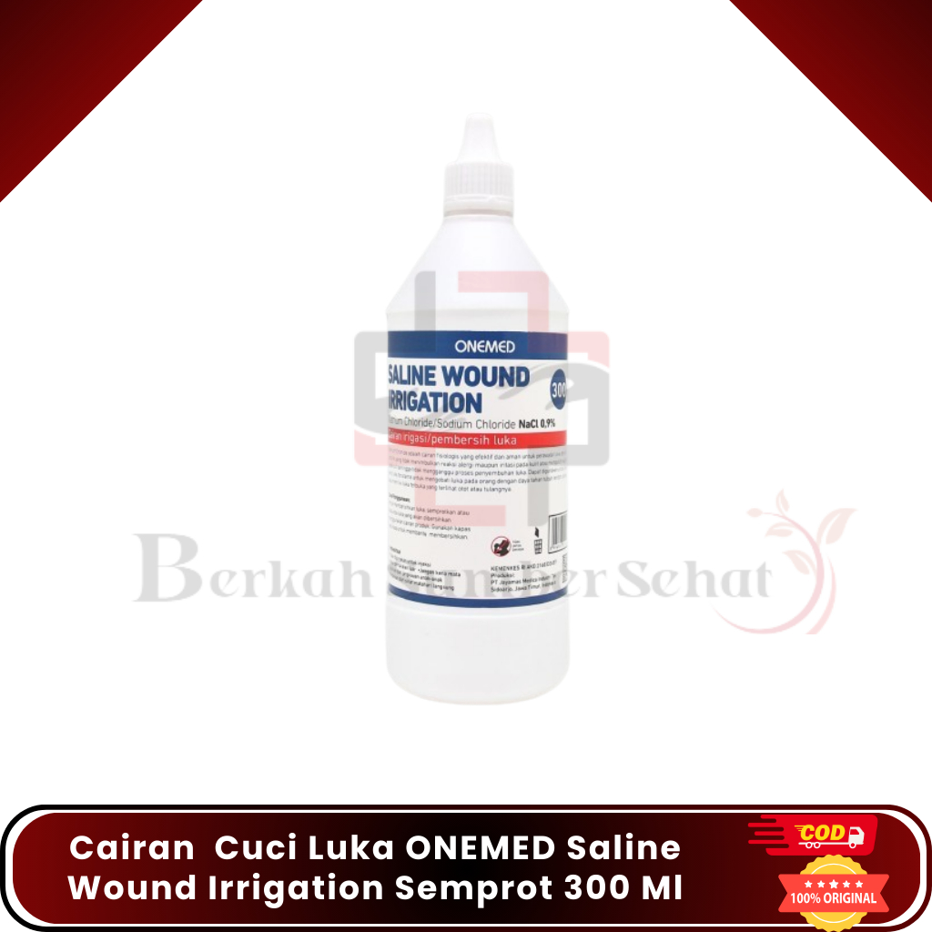 Cairan  Cuci Luka ONEMED Saline Wound Irrigation Semprot 300 Ml (NaCl 0.9%)