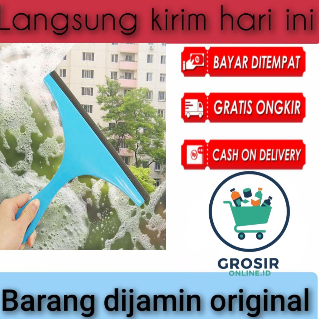 wiper pembersih kaca karet / pengganti lap kaca pembersih jendela