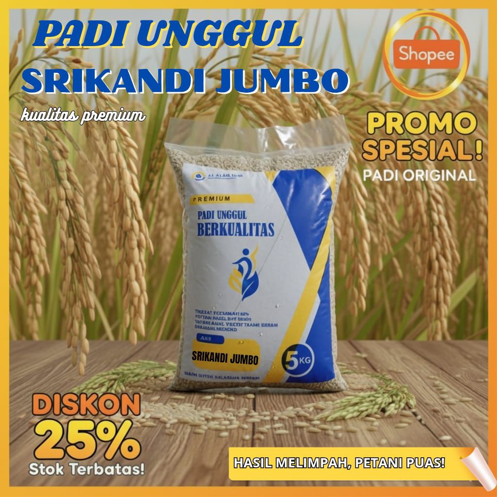 padi Srikandi jumbo kemasan 5kg bibit unggulan