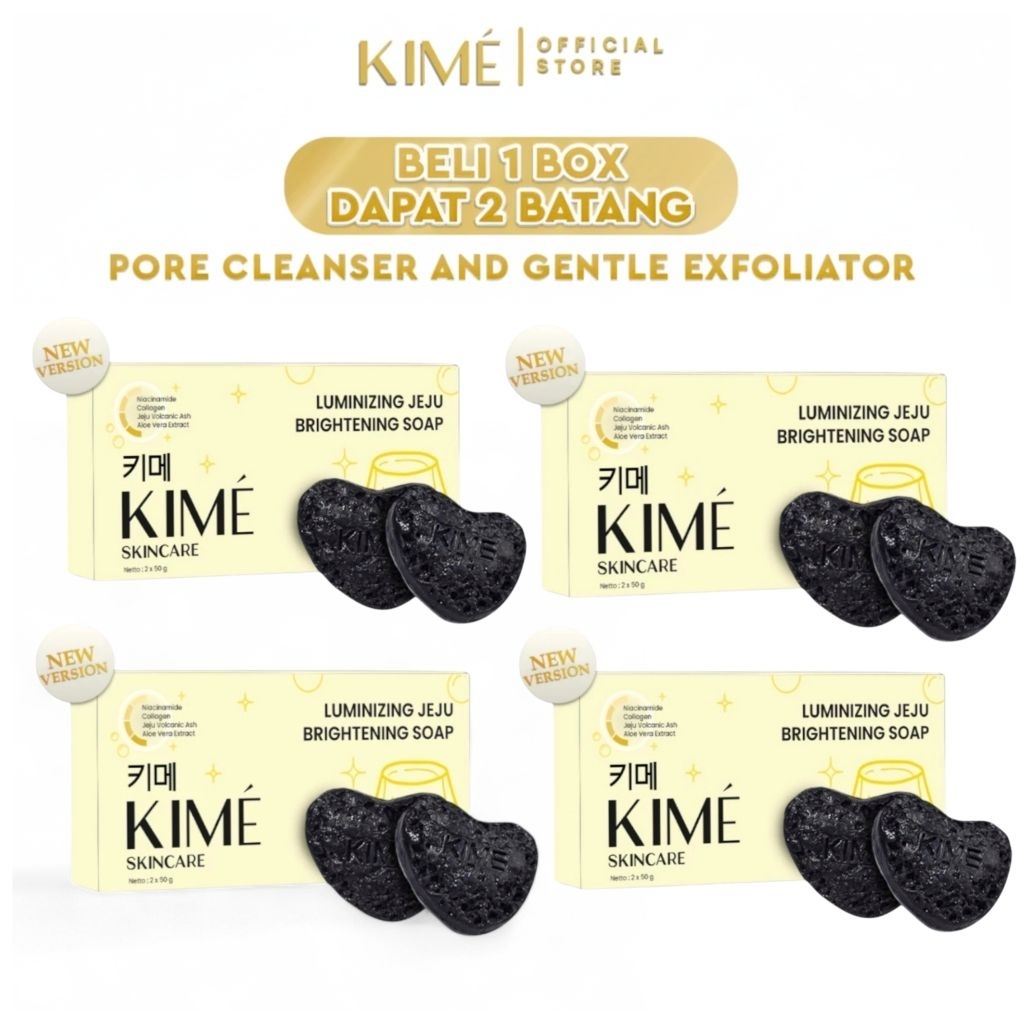 KIME SKINCARE - Jeju Brightening Soap Sabun Batang Isi 4pcs