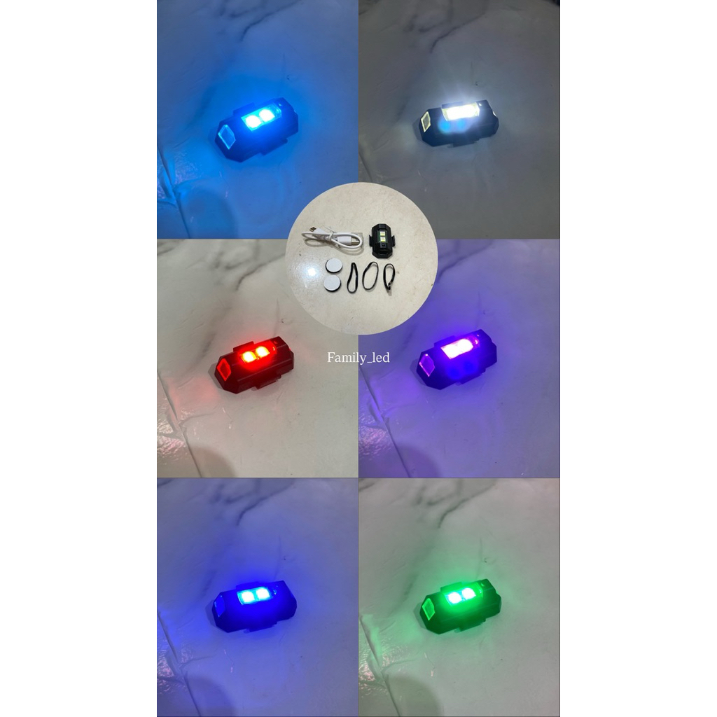 lampu sepeda Led kelap kelip USB recharger anti air