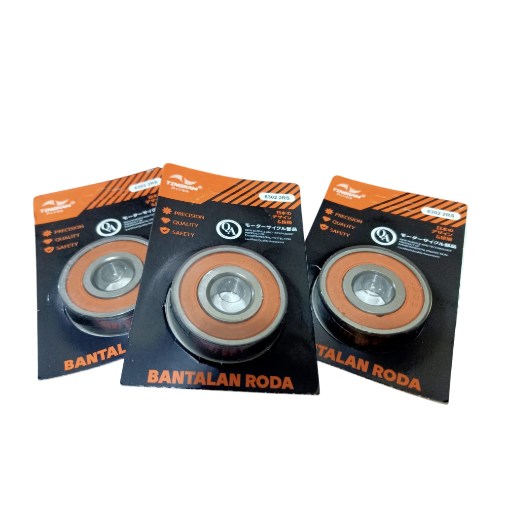 Laher (bearing) 6302 2RS roda belakang motor Honda seperti GL Pro, MegaPro, Tiger, CBR150R matic Bea