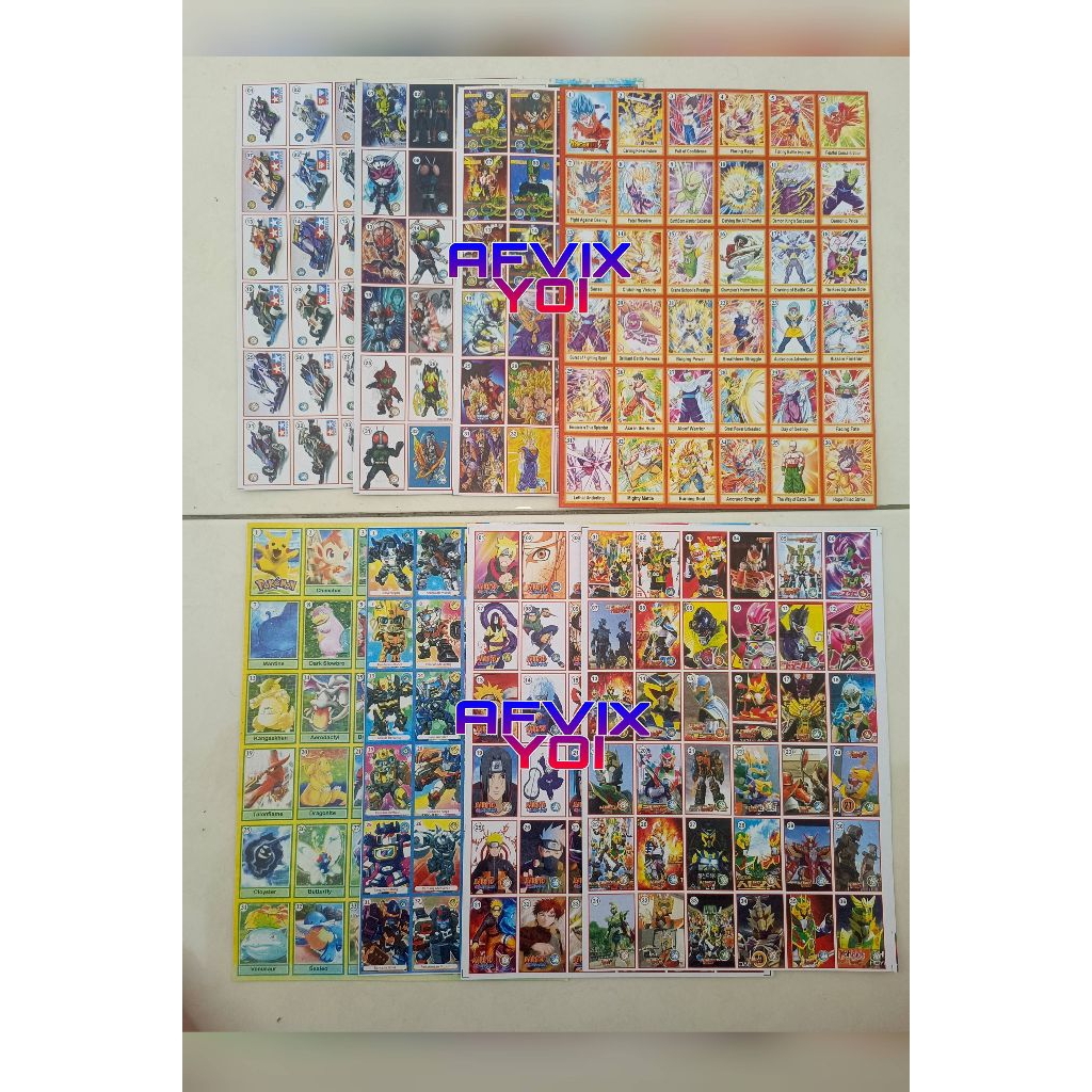 8 lembar mainan gambaran umbul beda judul