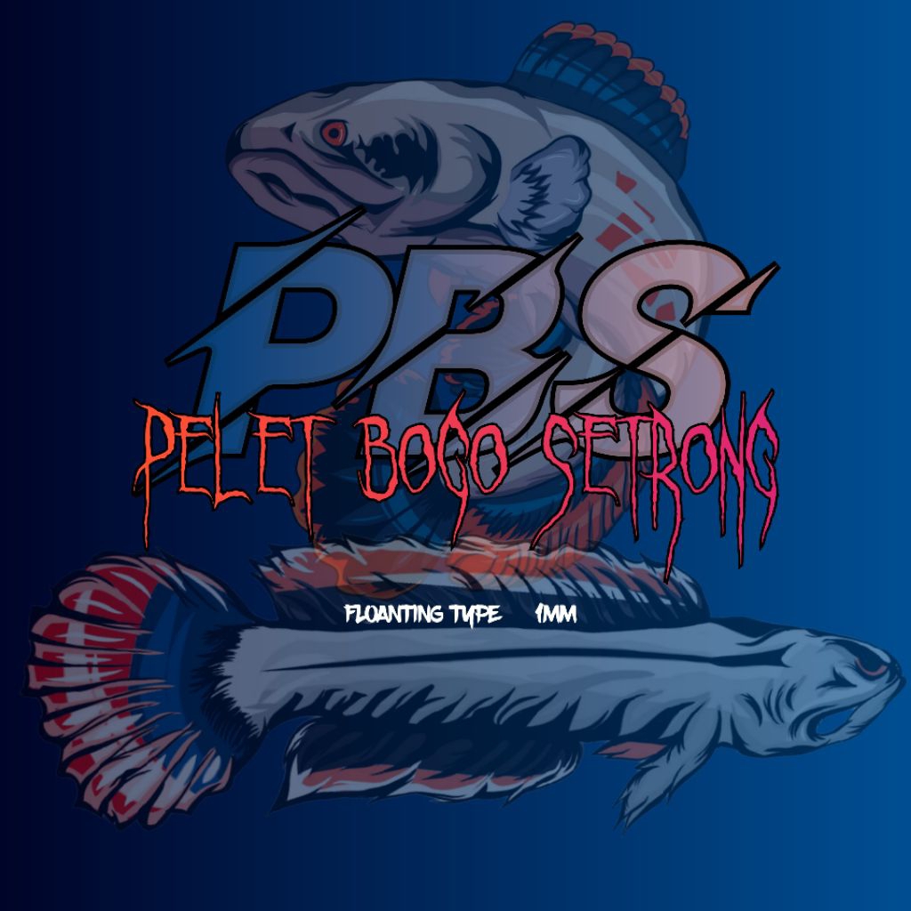 pelet bogo strong untuk ikan channa 1mm 50g & 25g
