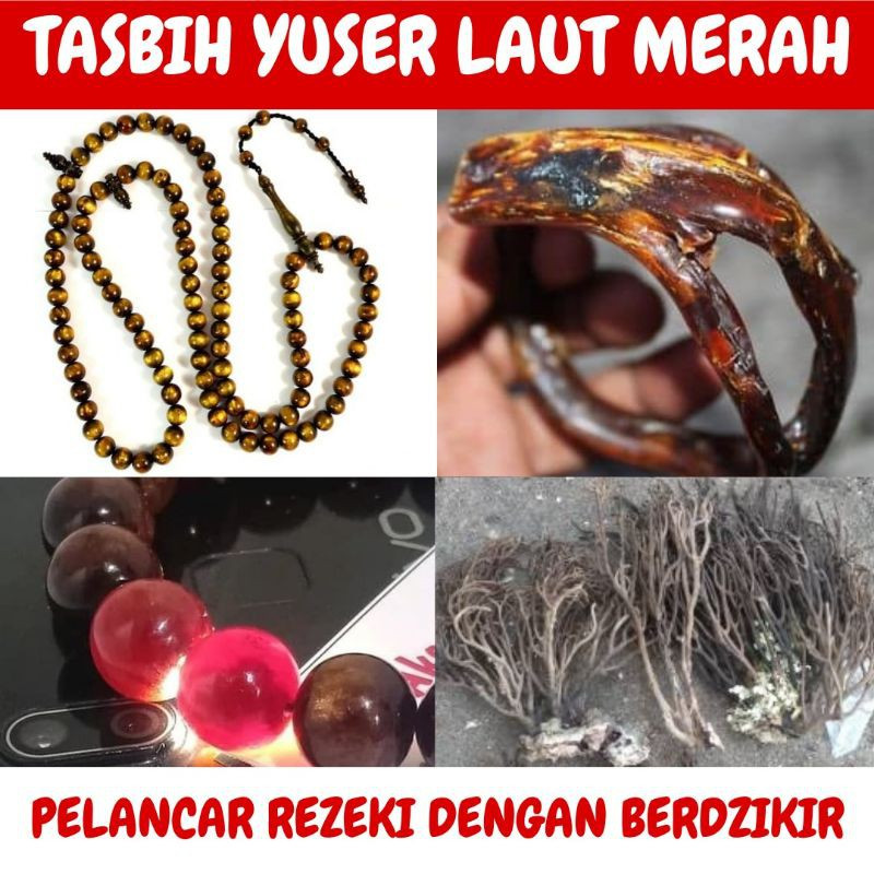 Tasbih Yuser Laut Merah 100% Original Asli