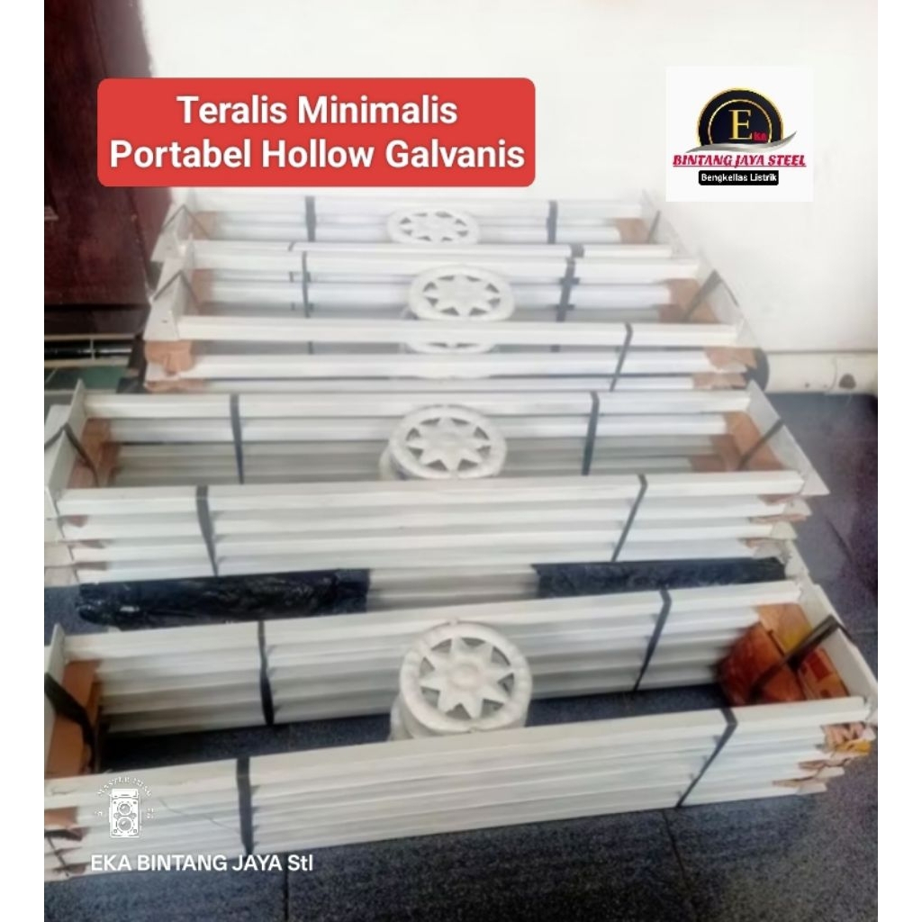 TERALIS PORTABEL PENGAMAN JENDELA BESI HOLLOW GALVANIS EKONOMIS NAMUN ELEGAN DAN KOKOH