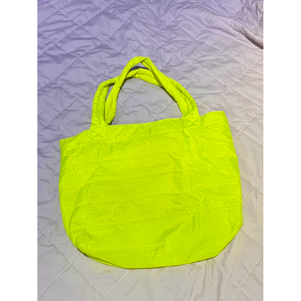 PL PUFFY Tote Bag | Neon