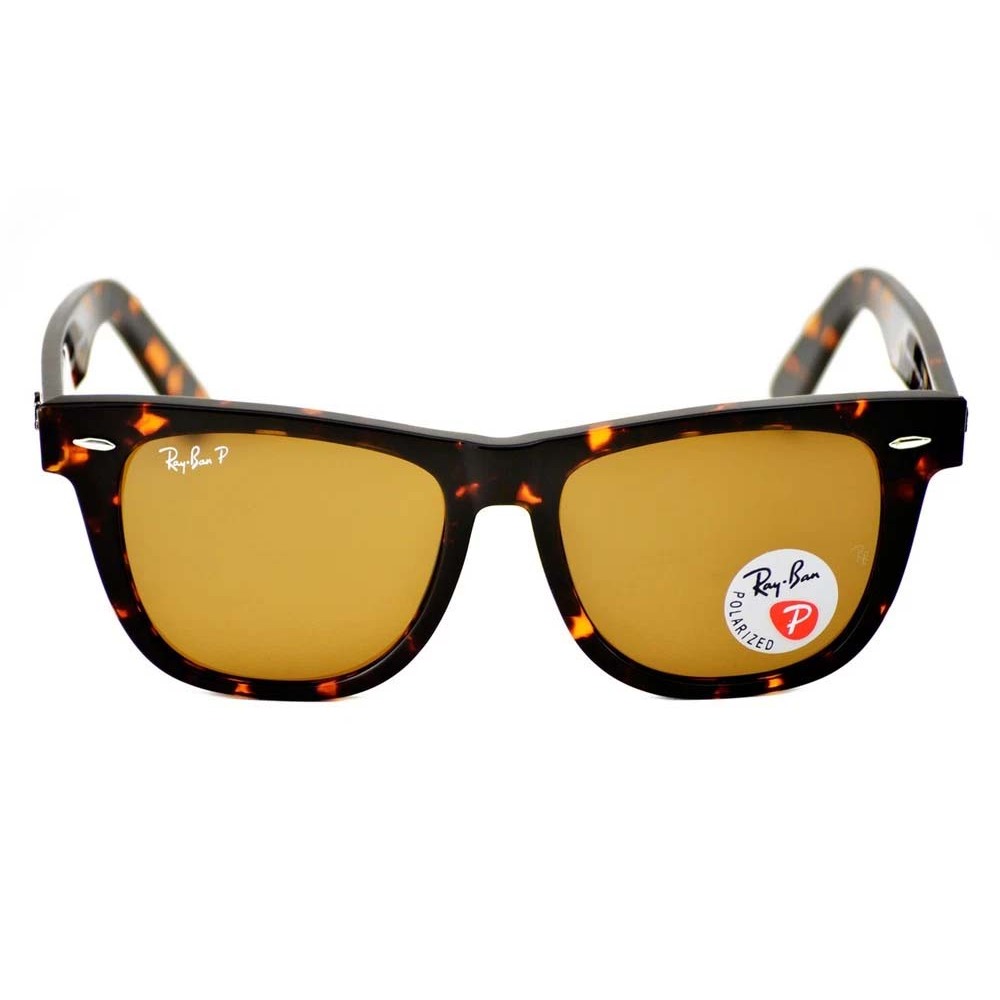 Kacamata Rayban Wayfarer RB2140 902/57 Tortoise Lens Brown Polarized Original