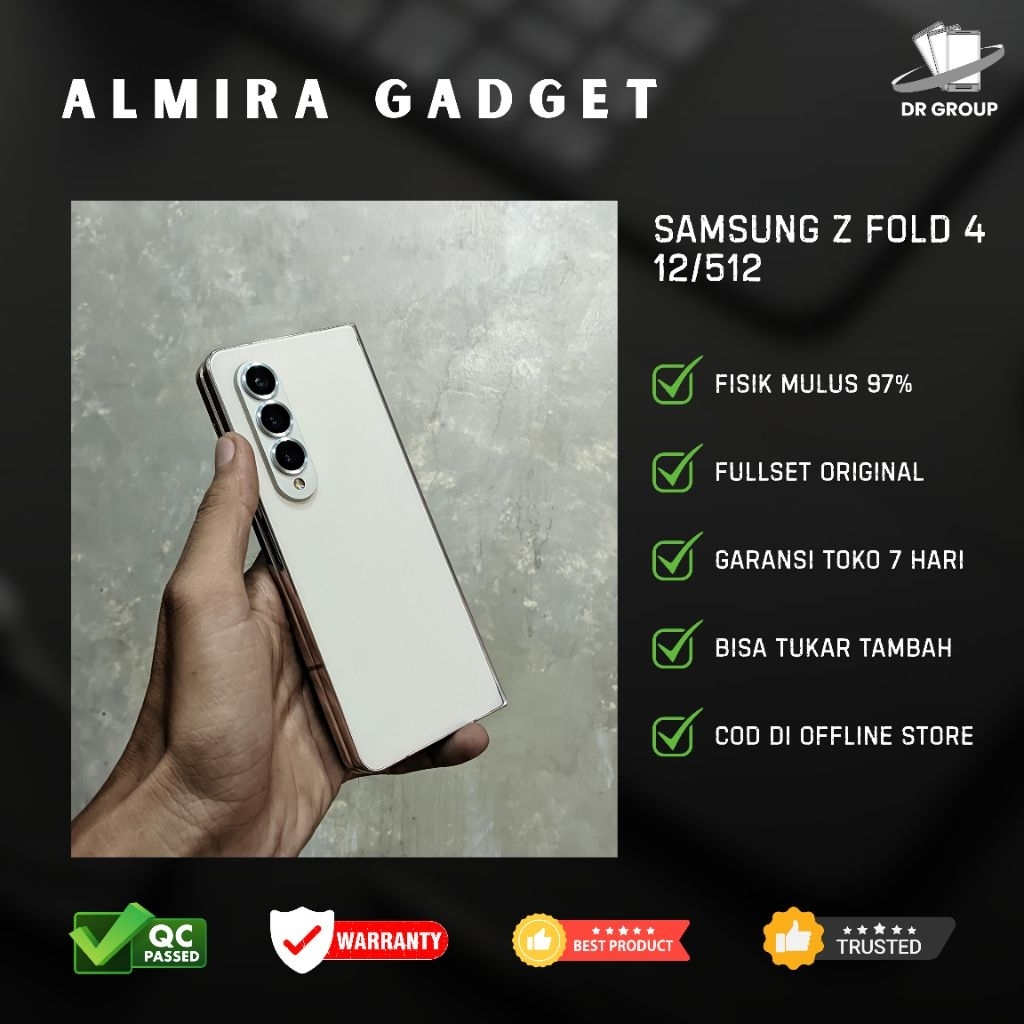Samsung Z Fold 4 12/512 Second Fullset Bergaransi