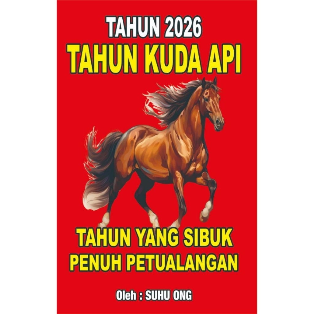Buku Jap Ji Shio Kuda Api 2026 Karya Suhu Ong | Buku Ramalan | Buku Shio