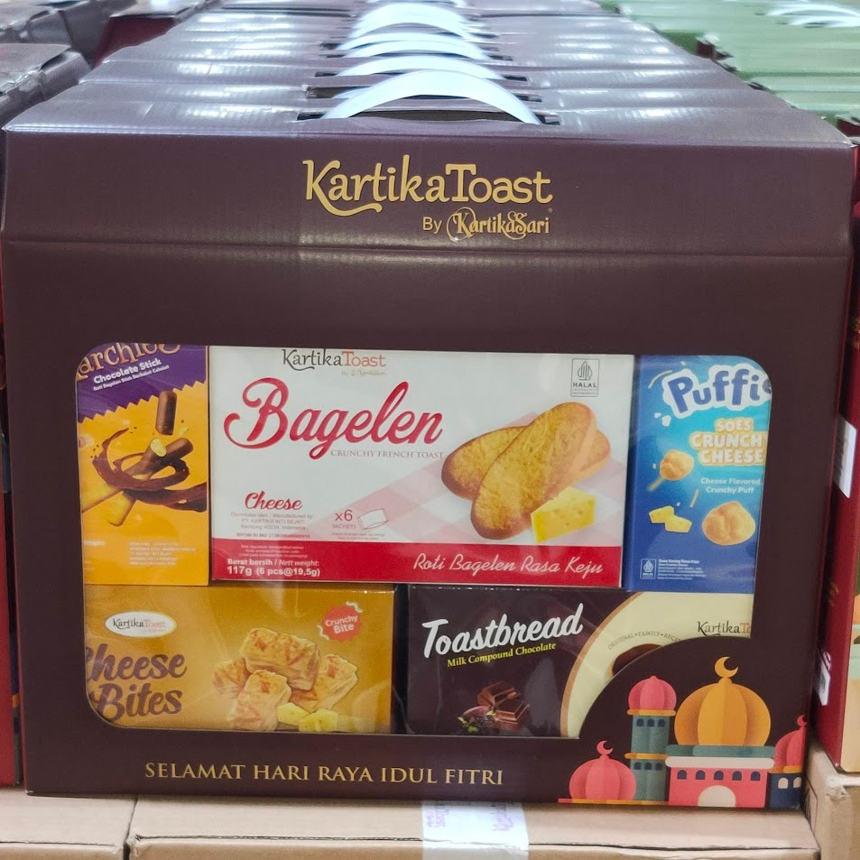 Paket Hampers Idul Fitri Lebaran 2026 isi 5pcs Kartika Toast (Coklat)