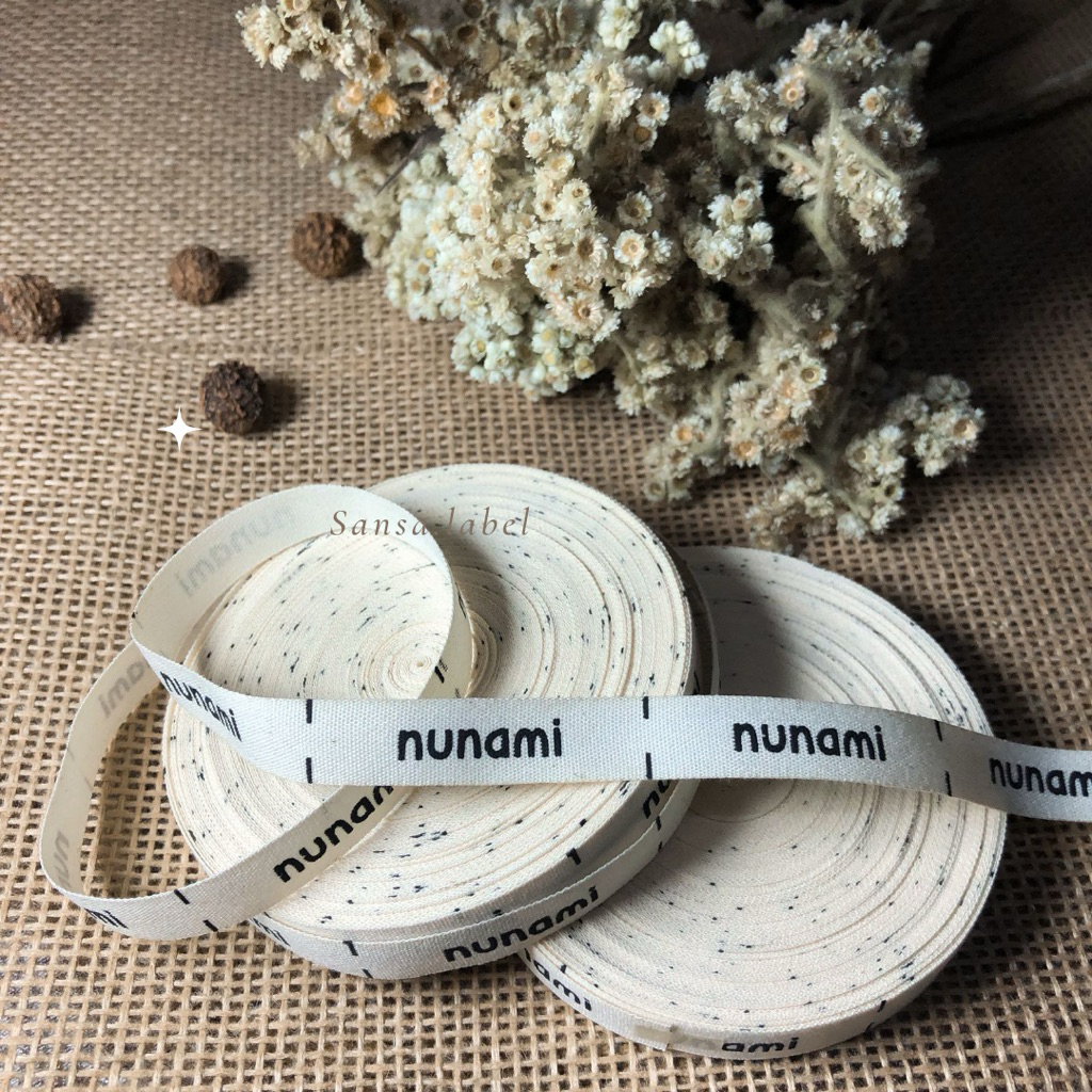 label katun label baju label hijab label jahit label kain isi 100pcs