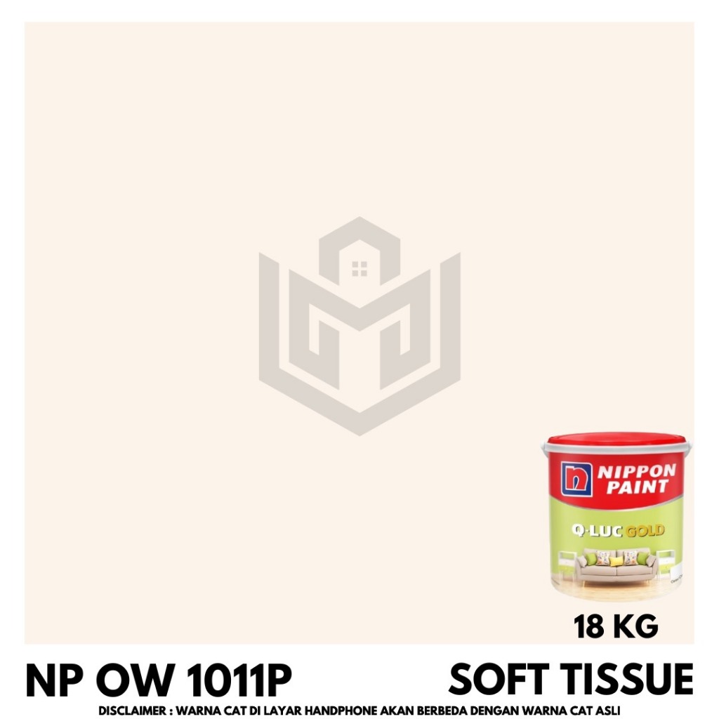 Cat Tembok Interior Qluc Gold NP OW 1011P Soft Tissue 18 Kg  / NIPPON PAINT
